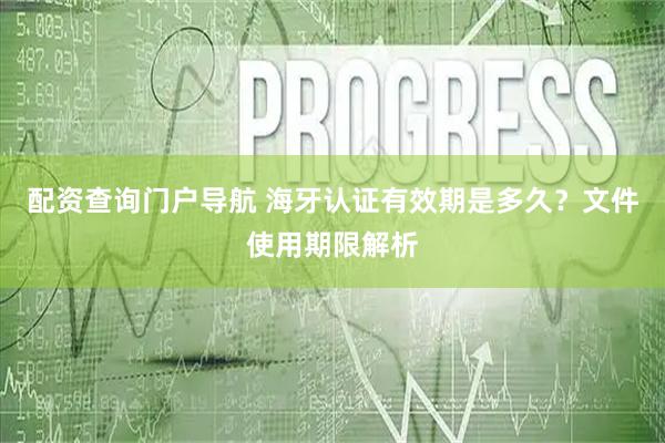 配资查询门户导航 海牙认证有效期是多久？文件使用期限解析