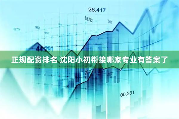 正规配资排名 沈阳小初衔接哪家专业有答案了